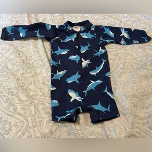 Hanna Anderson zip one piece rash guard. Worn once